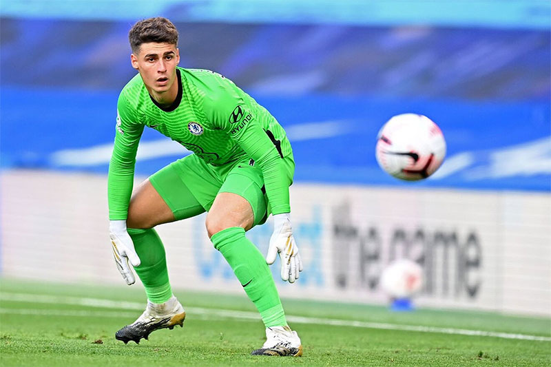 Kepa Arrizabalaga, the world's most expensive goalkeeper, having moved from Athletic Bilbao to Chelsea for €80 million in 2018
