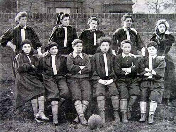 North team of the British Ladies' Football Club, 1895