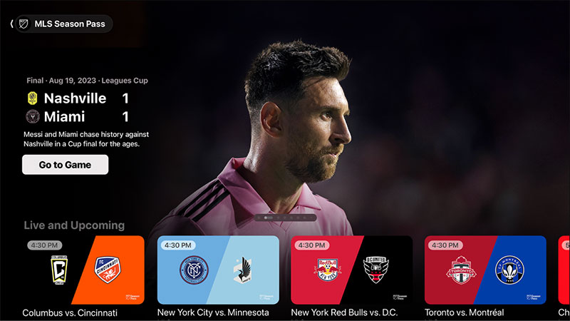 MLS Season Pass on Apple TV